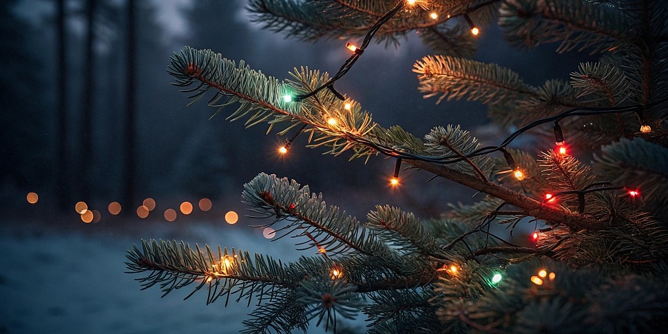 Гирлянды на ёлке