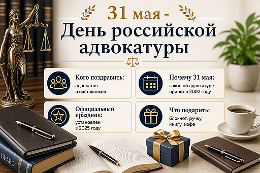Инфографика: 31 мая - День российской адвокатуры