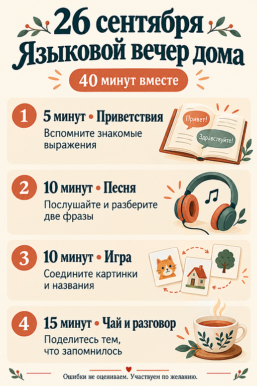 Инфографика: 26 сентября - Европейский день языков