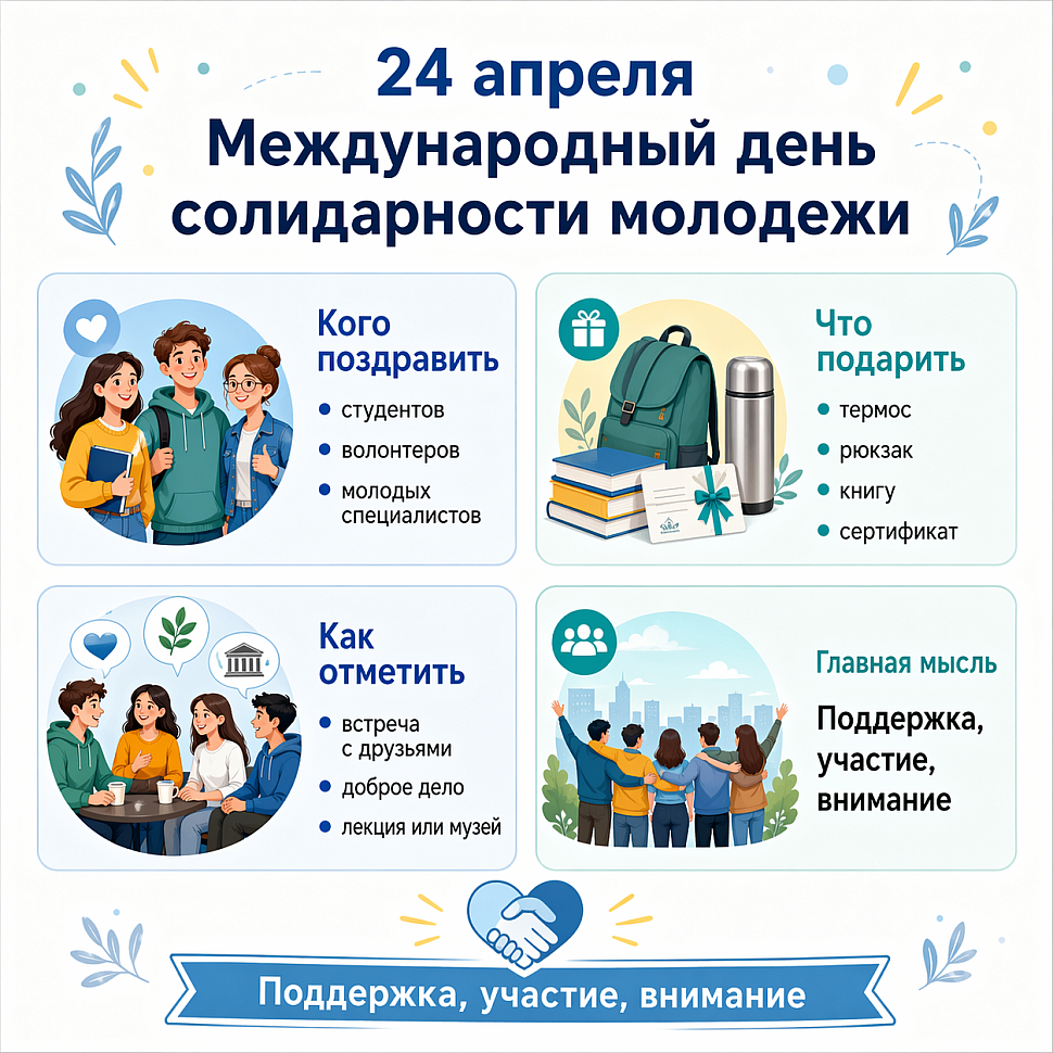Инфографика: Международный день солидарности молодежи