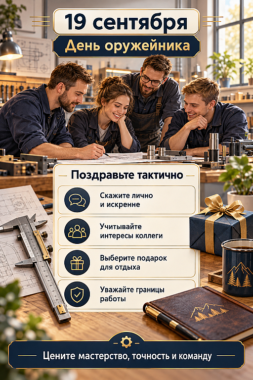 Инфографика: 19 сентября - День оружейника