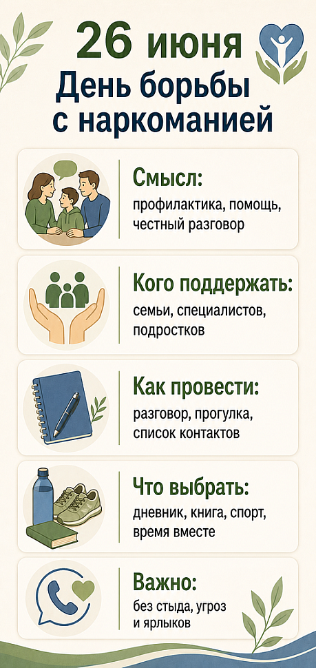 Инфографика: 26 июня - День борьбы с наркоманией