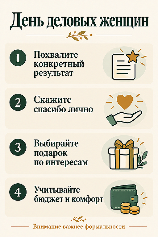 Инфографика: 21 октября - День деловых женщин