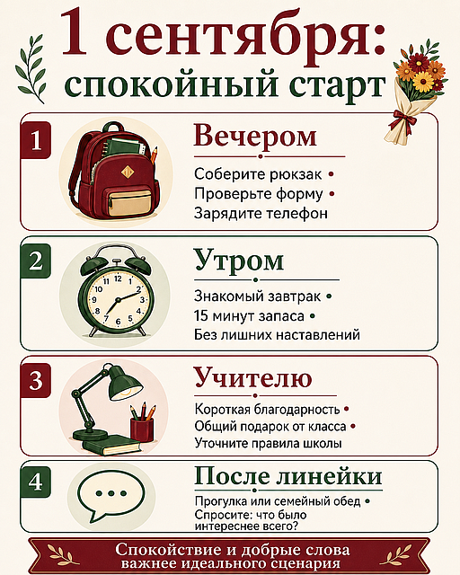 Инфографика: 1 сентября - День знаний