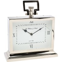 Часы настольные цвет хром 20*15, H27см (TT-00005646)