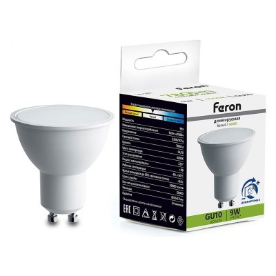 Лампа светодиодная Feron LB-561 GU10 9Вт 4000K 51062 FE_51062
