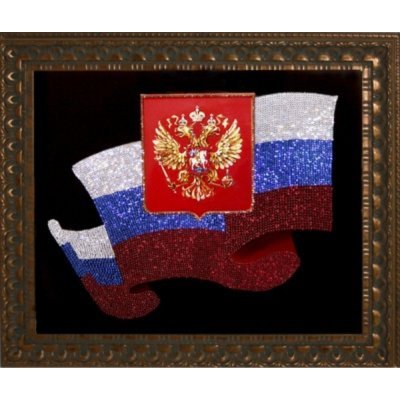 Картина Флаг с кристаллами ...