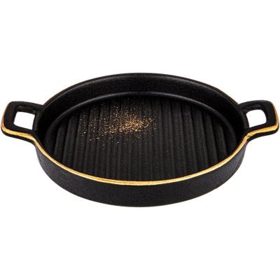 Тарелка с ручками bronco "midnight gold" 20,5*16*2,5 см (42-368) 