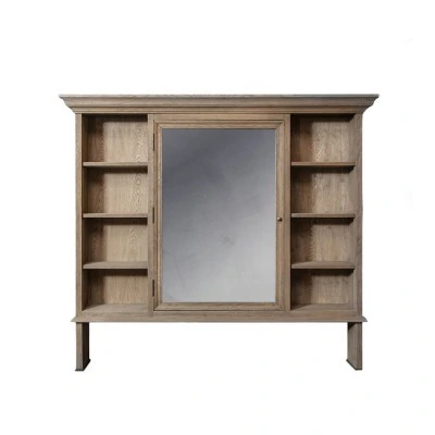 Зеркало Хуго FD8919-1, дерево, стекло, natural oak, ROOMERS FURNITURE