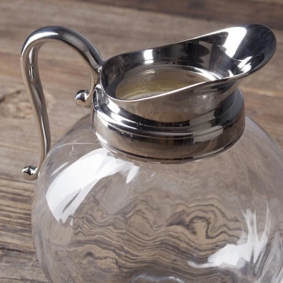 Кувшин RO-5271/BKN, металл, стекло, chrom, ROOMERS TABLEWARE