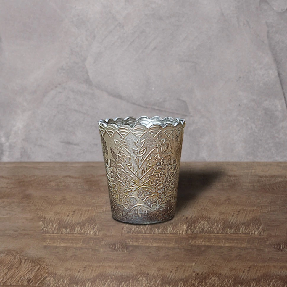 Фото Подсвечник Ksa/5461, 8, стекло, silver burn, ROOMERS FURNITURE - интернет-магазин МегаТерем в Москве