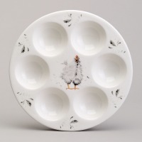 Блюдо на 6 яиц lefard "funny hens" 18*18*2,5 см (358-2292) 