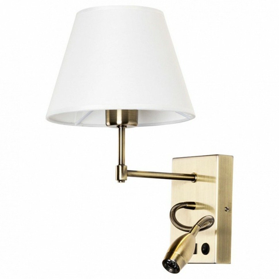 Фото Бра с подсветкой Arte Lamp Elba A2581AP-2AB AR_A2581AP-2AB - интернет-магазин МегаТерем в Москве