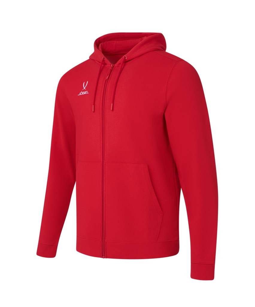 Фото Флисовое худи на молнии JOGEL ESSENTIAL Cotton Fleece FZ Hoodie, красный (2122129) - интернет-магазин МегаТерем в Москве