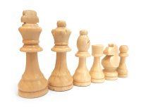 Шахматные фигуры деревянные с подложкой Partida 8,9 см (64041)
