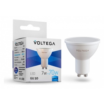 Лампа светодиодная Voltega Софит (Sofit) GU10 GU10 7Вт 4000K 7057 VLG_7057