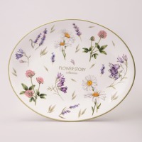 Блюдо овальное agness "flower story" 31,5*25,5*3 см (358-2170) 