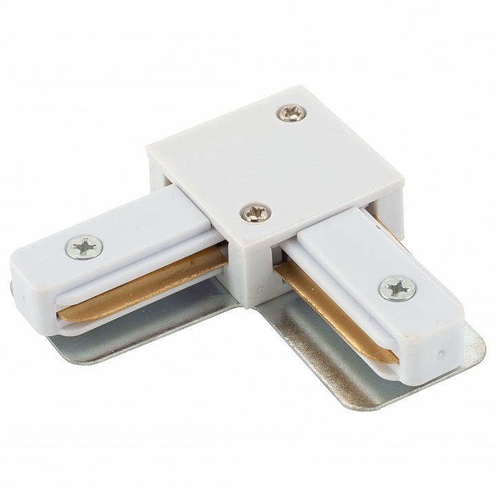 Фото Соединитель угловой L-образный для треков Denkirs DK Track White TR1102-WH DK_TR1102-WH - интернет-магазин МегаТерем в Москве