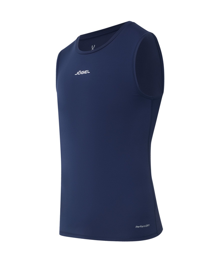 Фото Майка компрессионная JOGEL CAMP PerFormDRY Baselayer SL Tee, темно-синий (2123158) - интернет-магазин МегаТерем в Москве