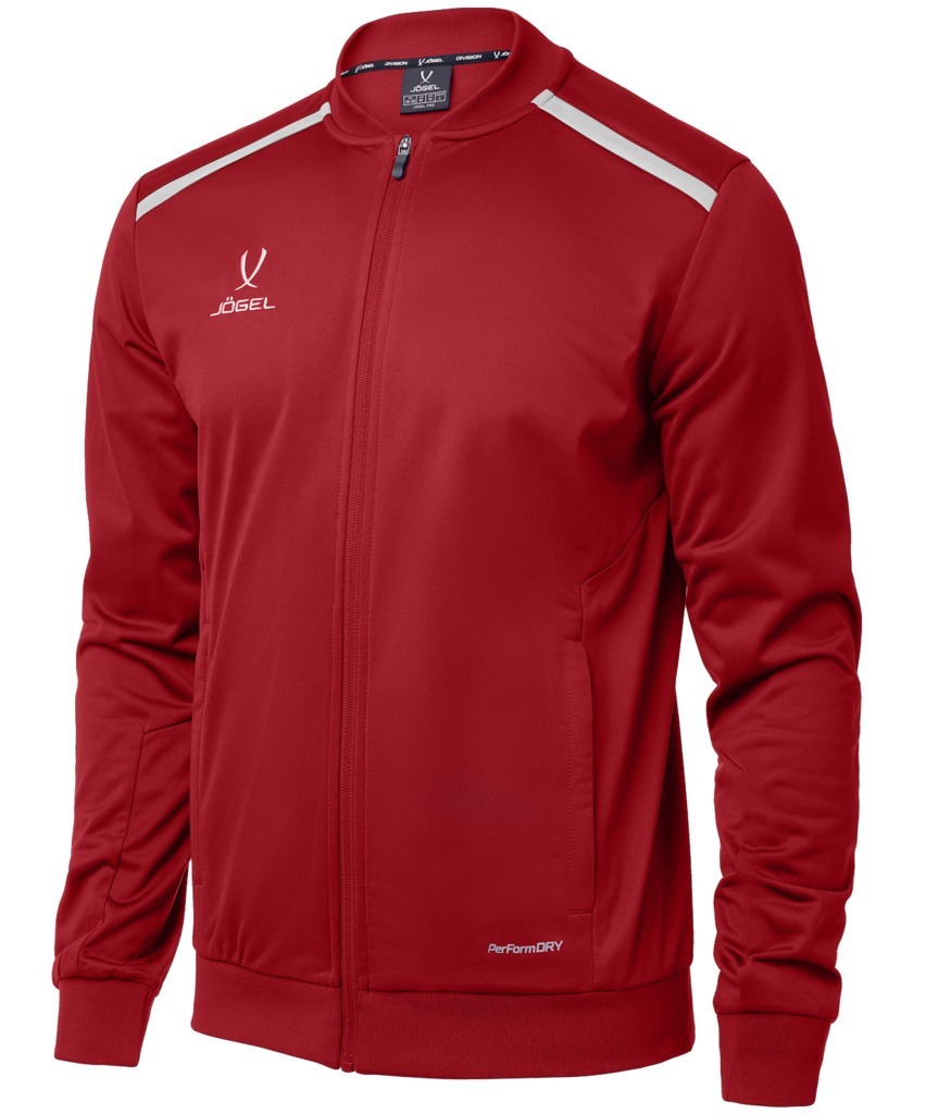 Фото Олимпийка JOGEL DIVISION PerFormDRY Pre-match Knit Jacket, красный, детский (2108006) - интернет-магазин МегаТерем в Москве