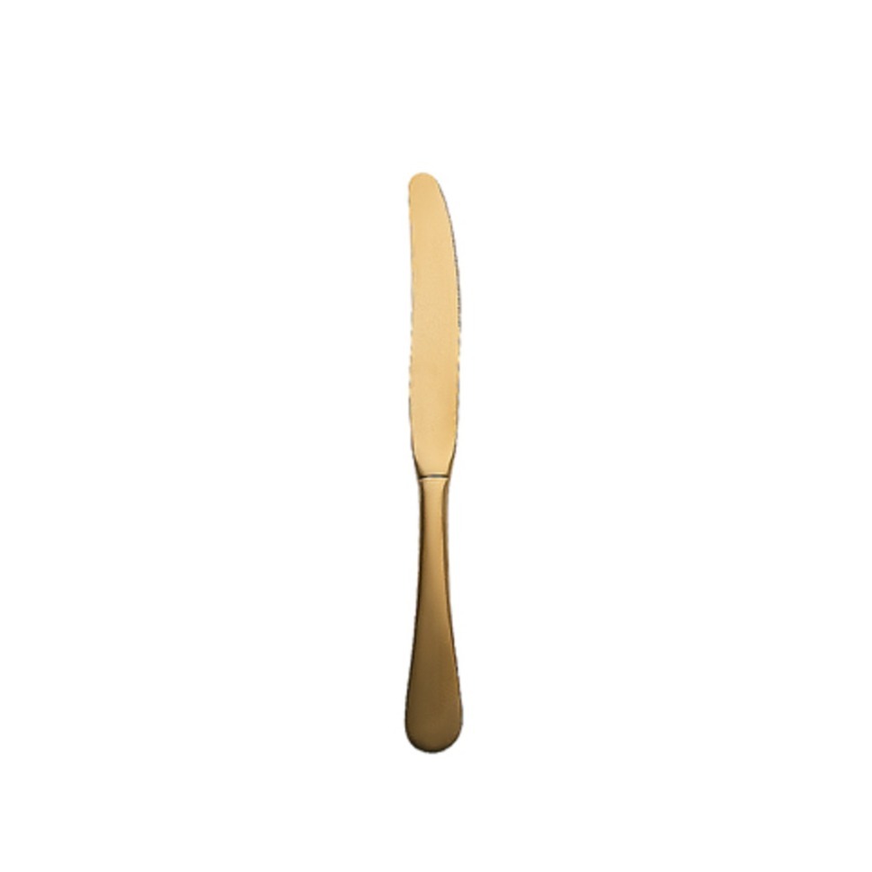 Фото Нож десертный 089200412160000006, нержавеющая сталь 18/10, PVD, gold, HERDMAR - интернет-магазин МегаТерем в Москве