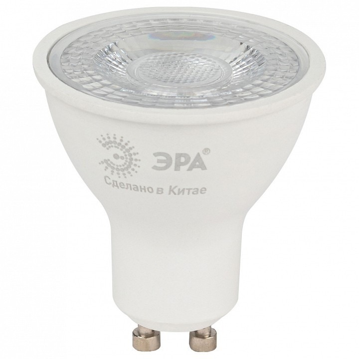 Фото Лампа светодиодная Эра  GU10 8Вт 6000K LED Lense MR16-8W-860-GU10 ER_B0054943 - интернет-магазин МегаТерем в Москве