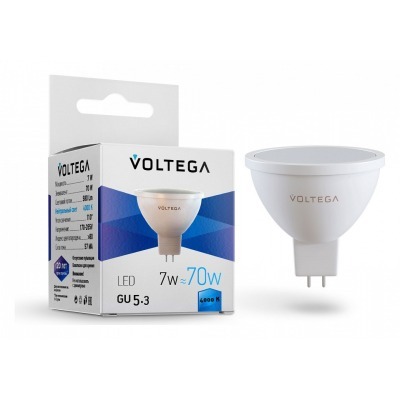 Лампа светодиодная Voltega Софит (Sofit) GU5.3 GU5.3 7Вт 4000K 7059 VLG_7059