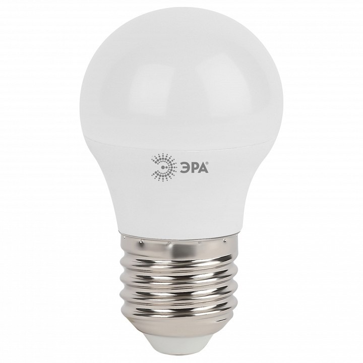 Фото Лампа светодиодная Эра Стандарт E27 5Вт 4000K LED P45-5W-840-E27 ER_B0028488 - интернет-магазин МегаТерем в Москве
