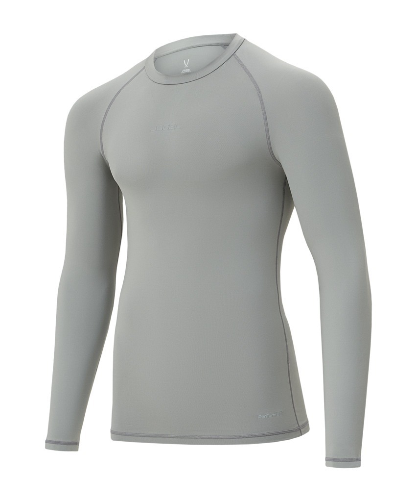 Фото Футболка компрессионная с длинным рукавом JOGEL PerFormDRY Baselayer LS Tee, серый (2117545) - интернет-магазин МегаТерем в Москве