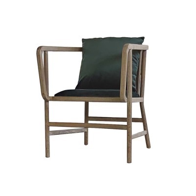 Полукресло HAC6018-OAK/Viola79, дуб, вельвет, green, ROOMERS FURNITURE