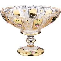 Конфетница "lefard gold glass" 19,5*19,5 см. высота=15 см. (195-171) 