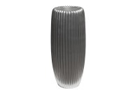 Кашпо серебристое с полосками d30*69см (TT-00010215)