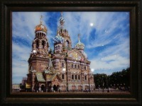 Картина Храм Спаса-на-Крови с кристаллами Swarovski (1419)