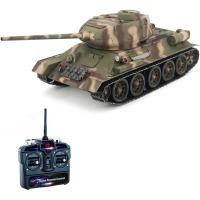Радиоуправляемый танк Taigen Т-34/85 СССР 1:16 (лесной камуфляж, звук, дым V3) (AS3909-B-CAMO)