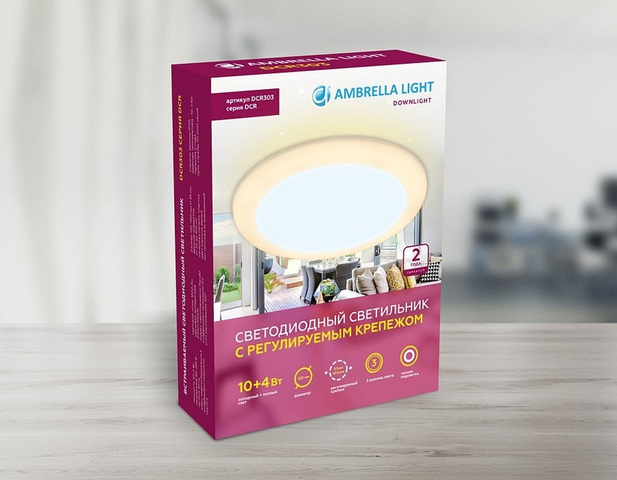Фото Встраиваемый светильник Ambrella Light DCR DCR303 AMBR_DCR303 - интернет-магазин МегаТерем в Москве
