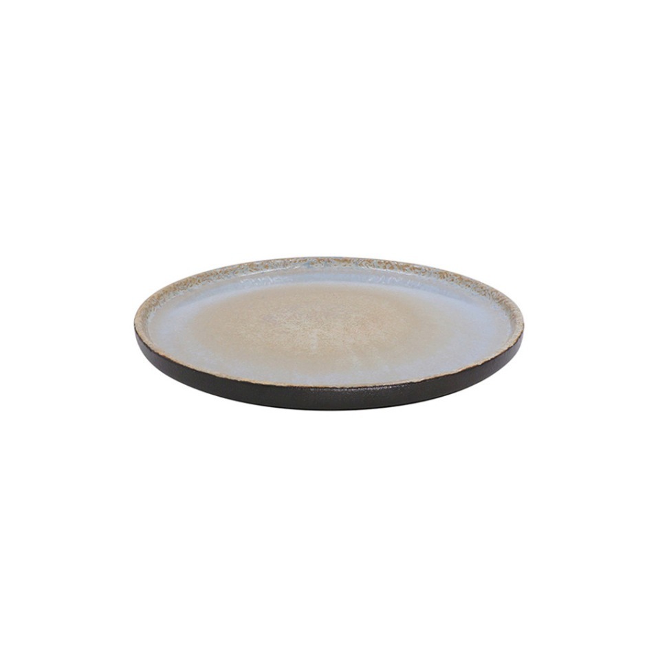 Фото Тарелка L9422-ST-IVES-B(BS-BLACK), 24,5 см, каменная керамика, Brown, ROOMERS TABLEWARE - интернет-магазин МегаТерем в Москве