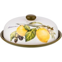 Блюдо для блинов agness "лемон три" 23*10 см (358-1599) 