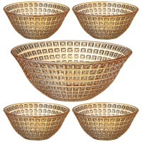 Набор салатников из 5 шт. "diamant" amber 1600 мл/300 мл Lefard (691-067)
