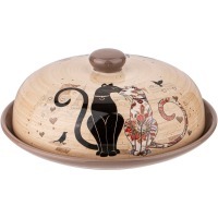 Блюдо для блинов agness "парижские коты" 23*10 см (358-1728) 