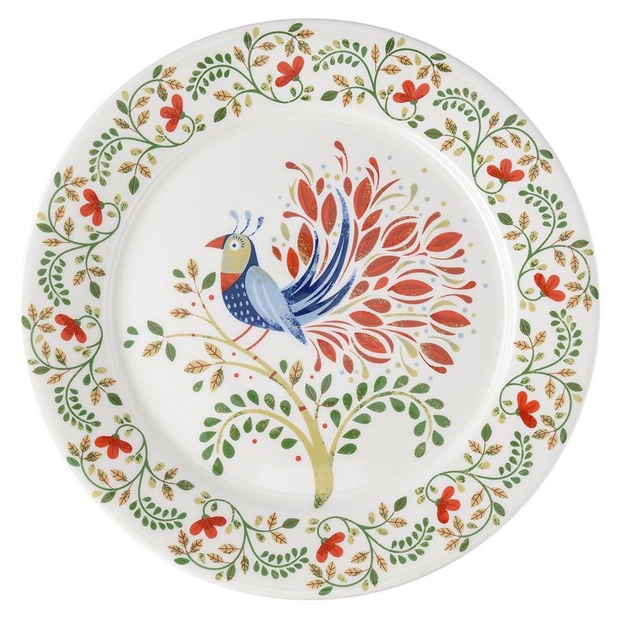 Фото Тарелка fantail bird из коллекции birds of paradise, D28 см (76690) - интернет-магазин МегаТерем в Москве