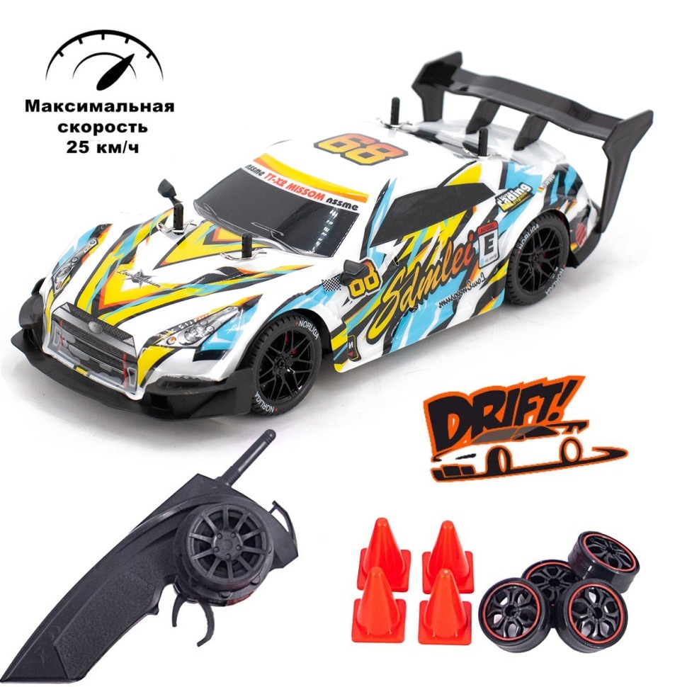 Фото Радиоуправляемая машина для дрифта Nissan GTR R35 4WD 1:14 - RC-18E - интернет-магазин МегаТерем в Москве