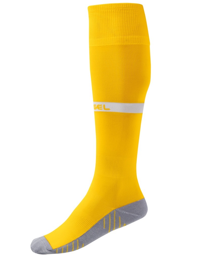 Фото Гетры футбольные JOGEL CAMP ADVANCED SOCKS, желтый/белый (2077028) - интернет-магазин МегаТерем в Москве