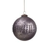 Новогодняя игрушка SAK 1624, 13, стекло, Antique grey, RESTORATION HARDWARE