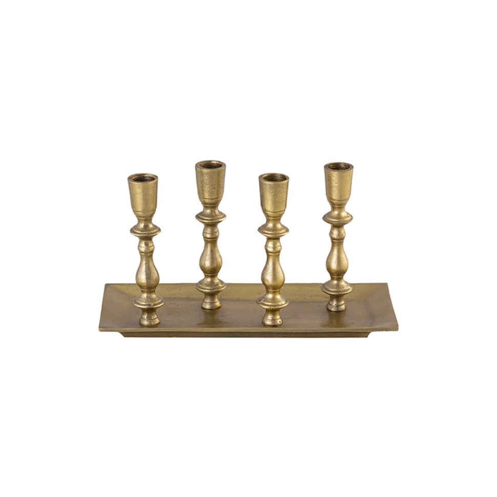 Фото Подсвечник 16542-30/G, металл, Antique gold, ROOMERS FURNITURE - интернет-магазин МегаТерем в Москве