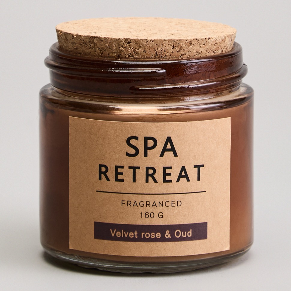 Фото Свеча ароматизированная в стакане spa retreat velvet rose&amp;oud 7,3*7,4 см мал.= 12шт. Lefard (605-106) - интернет-магазин МегаТерем в Москве