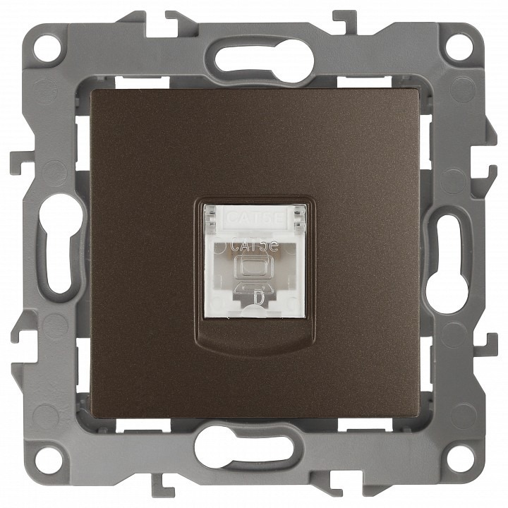 Фото Розетка Ethernet RJ-45 без рамки Эра Эра 12 12-3107-13 ER_B0019351 - интернет-магазин МегаТерем в Москве