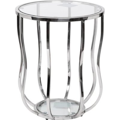 Стол журнальный стекло прозр./серебро d50*60см (TT-00002126)