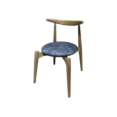 Стул bambi362A/0706, Ясень, текстиль, Dark Blue, ROOMERS FURNITURE