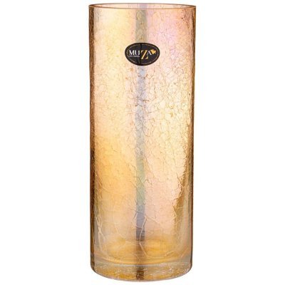 Ваза цилиндр cracle amber д...