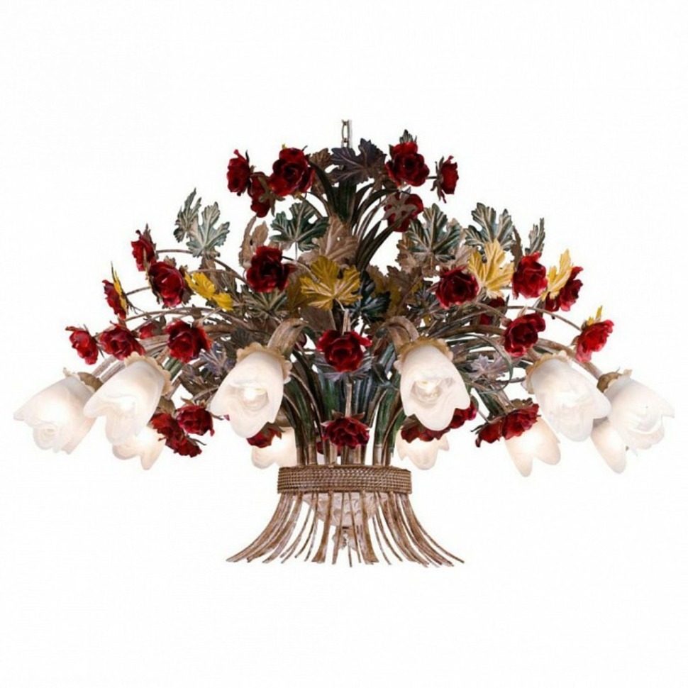 Фото Подвесная люстра Lucia Tucci Fiori di Rose Fiori di rose 1760.12 LT_Fiori_di_rose_1760.12 - интернет-магазин МегаТерем в Москве